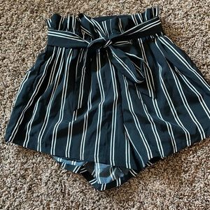 Striped flow shorts